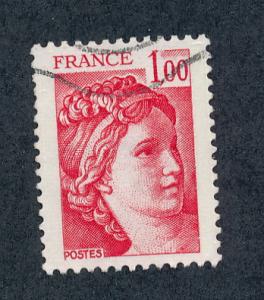 France 1977  Scott 1570 used - 1fr, Sabine  after David