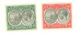 Dominica #65/67 Unused Multiple