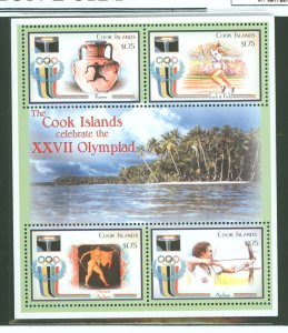 Cook Islands #1237 Mint (NH) Souvenir Sheet (Olympics)