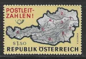 Austria MNH sc# 756 Map