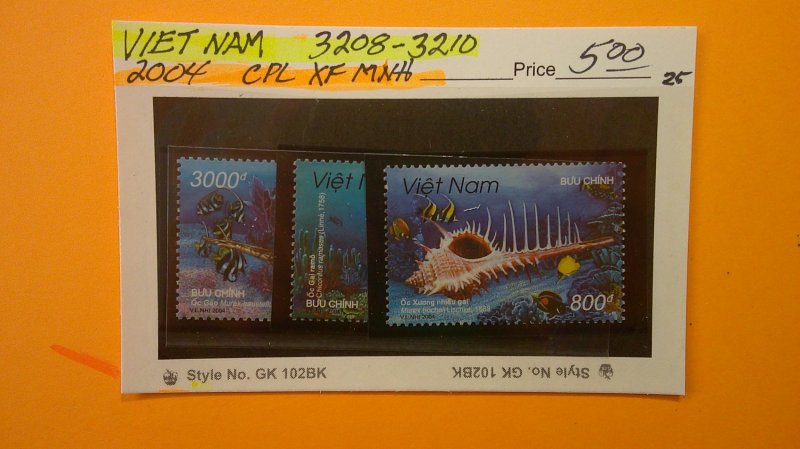 Viet Nam 2004 Scott# 3208-3210 Complete XF MNH Set of 3