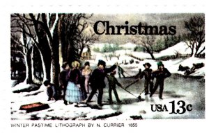 Scott #1703 13 cent Contemporary Christmas - Winter Pastime - 1976 - MNH
