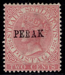 MALAYSIA - Perak QV SG21, 2c pale rose, M MINT. Cat £200.