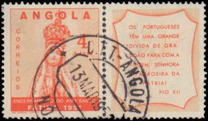 Angola #357, Complete Set, 1951, Religion, Used