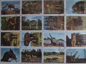 UNN AL QIWAIN STAMP:HISTORY OF OLYMPIC GAMES STAMPS CTO LARGE FULL SHEET VF