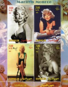 Somalia 2003 MARILYN MONROE Sheet Perforated Mint (NH)