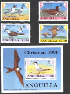 Anguilla Sc# 825-829 MNH 1990 Christmas