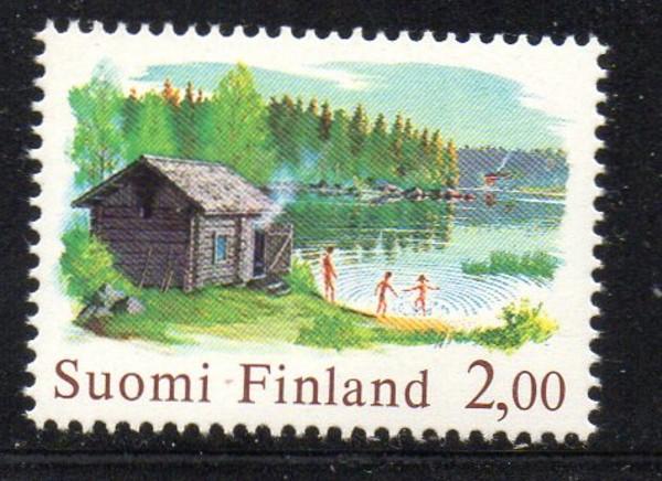 Finland Sc 567 1977 2.0m Log Sauna stamp mint NH
