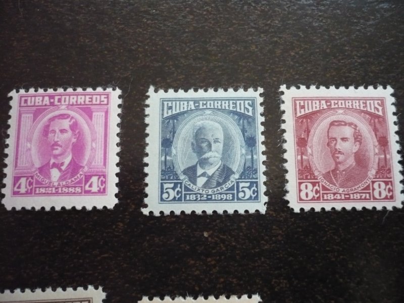 Stamps - Cuba - Scott# 519-528 - Mint Hinged Set of 12 Stamps