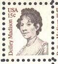 1980 sheet, Dolley Madison Sc#1822