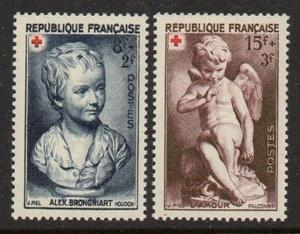 France 1950 Red Cross VF MNH (B255-6)