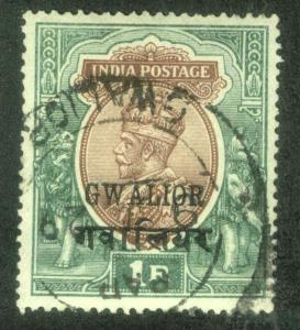 INDIA GWALIOR sg76 USED