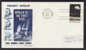 US 1371 Apollo 8 Dow Unicover Label FDC