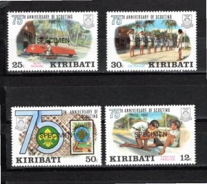 Kiribati 1982 MNH Sc 410-413 SPECIMENS