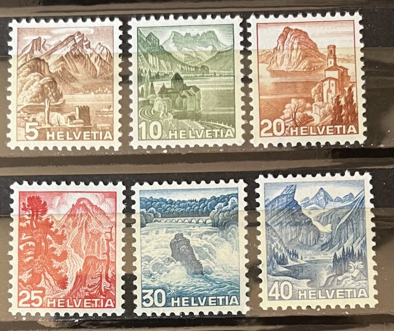 Switzerland #316-321 MLH Set- SCV=$19.45*