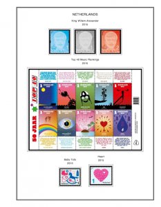 COLOR PRINTED NETHERLANDS 2011-2020 STAMP ALBUM PAGES (159 illustrated pages)