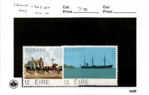 Ireland, Postage Stamp, #463-464 Mint NH, 1979 Europa (AD)