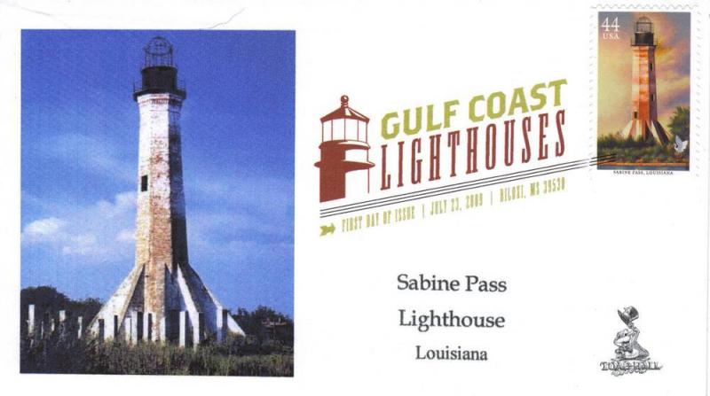 Gulf Lighthouses FDC, from Toad Hall Covers!   (#4 of 5)