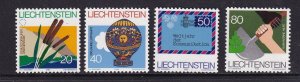 Liechtenstein #762-765 MNH 1983 environment , manned flight , humanitarian aid