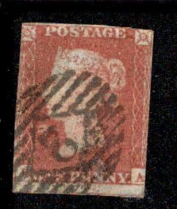 Great Britain #3 London Inland Cancel Lettered RA USD12.00