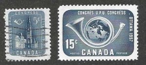 Canada 371-372  MNH/ Used  SCV$2.50