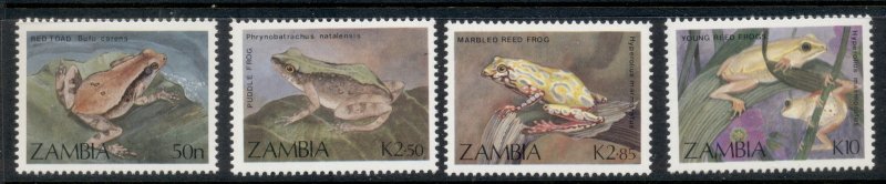 Zambia 1989 Frogs & Toads MUH