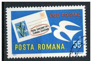 Romania 1975 - Scott 2543 used - Postal Code System 