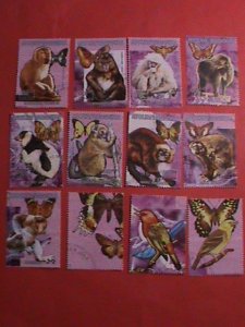 MALAGASY STAMP 1999 SC# 1416J COLORFUL WILD LIFE ANIMALS CTO -MNH COMPLETE SET.