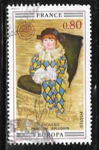 France 1431: 80c C.E.P.T.- Picasso Paul as Harlequin, used, VF