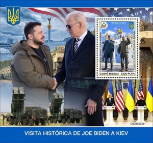 Guinea-Bissau - 2023 Joe Biden Historic Visit - Stamp Souvenir Sheet -
