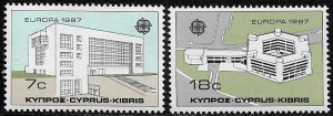 Cyprus #687-8 MNH Set - Europa - Modern Architecture