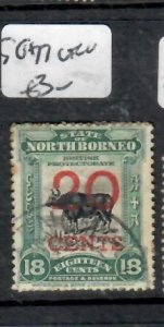 NORTH BORNEO 20C/18C COW SG 177  VFU        P0326B H