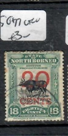 NORTH BORNEO 20C/18C COW SG 177  VFU        P0326B H