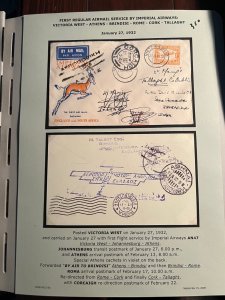 1932 South Africa FFC Airmail Crash Cover Victoria West to Cork Ireland