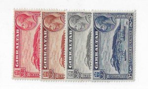 Gibraltar Sc #96-99 set of 4 LH VF