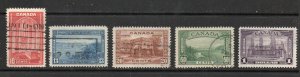 Canada - Unitrade# 241 - 245 Used     /      Lot 0824215