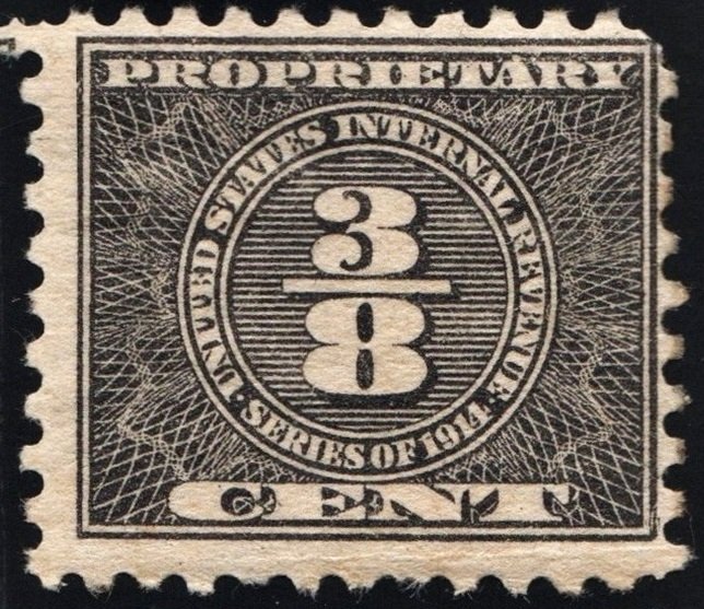 RB46 3/8¢ Proprietary (1914) MH