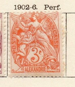 Alexandria 1902-06 Early Issue Fine Mint Hinged 3c. NW-115883