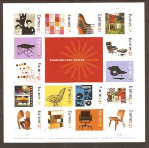 #4333 Eames Full Sheet Mint NH