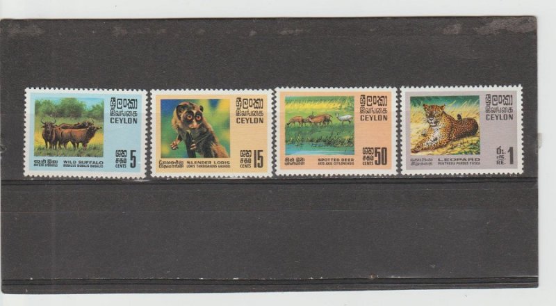 Ceylon  Scott#  439-442  MH  (1970 Animals)