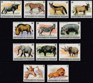 Sc# 589 // 600 (No 601) Burundi 1983 Wild Animals of Africa MNH CV $188 Stk 5