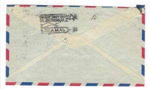 1953 Jamaica To USA Cover With Christmas Seal (DD31)