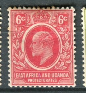 BRITISH KUT; Early 1900s Ed VII issue fine Mint hinged 6c. value 