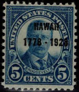 USA Scott 648 MH* Hawaii Territory Overprint CV$ 12.50