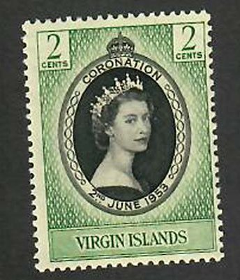 British Virgin Islands; Scott 114; 1953;  Unused; NH