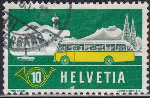 Switzerland 345 Alpine Mobile Post Office Bus 1953