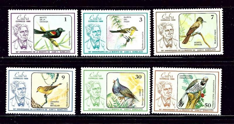 Cuba 2842-47 MNH 1986 Birds