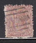 Tasmania 1880-83 used Sc 63c 3p Victoria