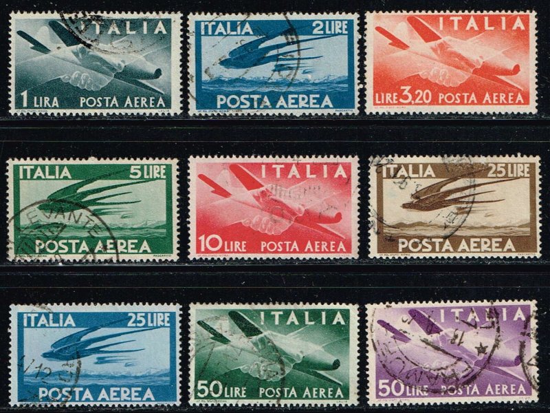 Italy # C106 - C114  Used