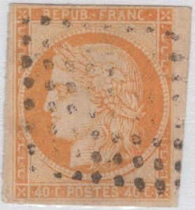 French Colonies 1871-72 used Sc 14 40c Ceres (I)